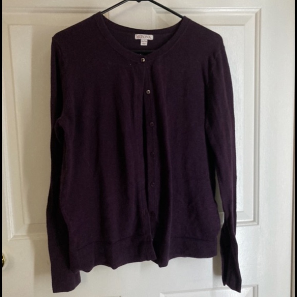 XL purple Merona cardigan sweater